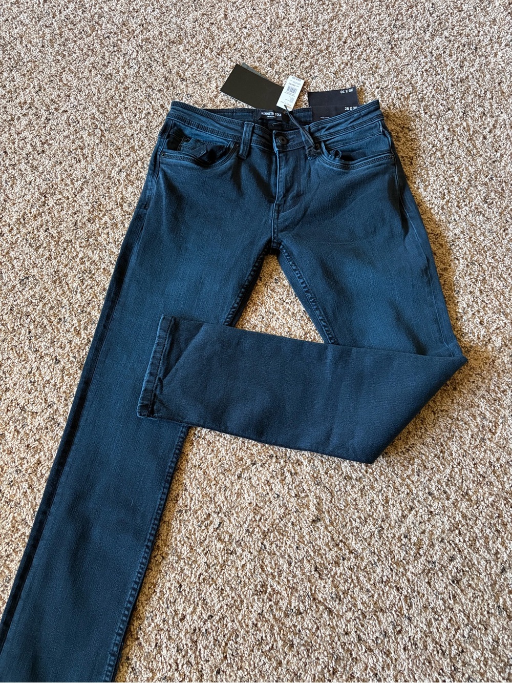 Kenneth Cole Men's Navy Skinny Jeans